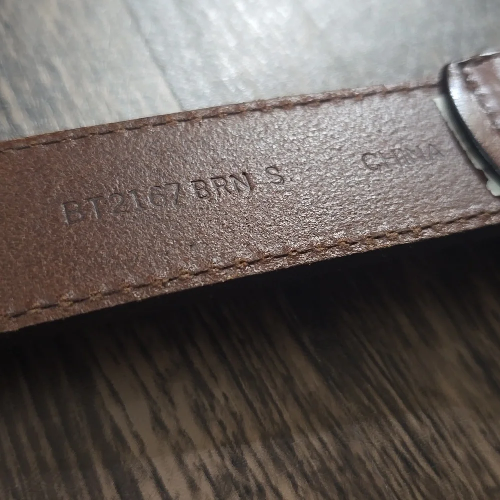 FOSSIL Women's Brown‎ Leather Silver Concho Sz S - 35